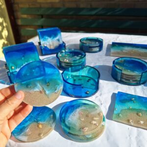 Resin Art - round Coasters